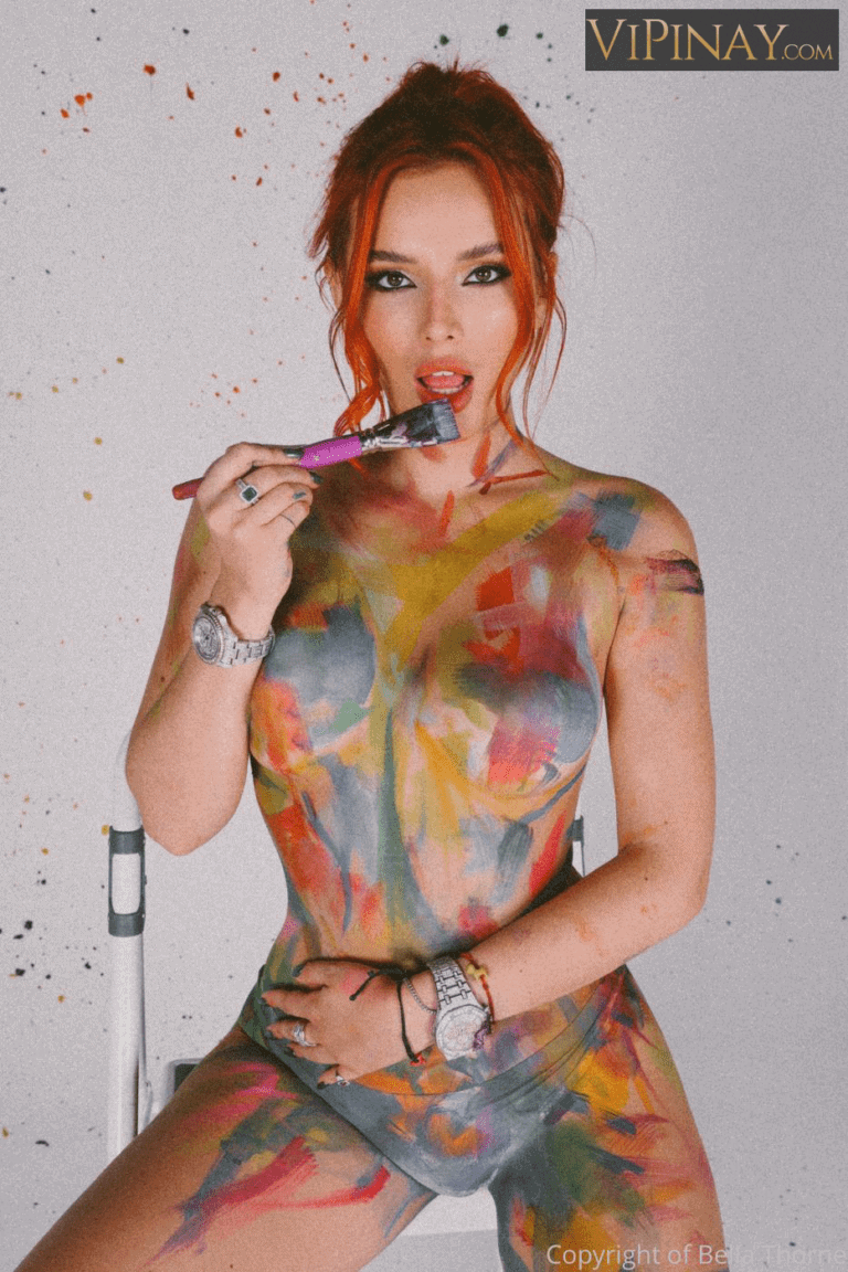 Bella Thorne Nude Body Paint Onlyfans Photos Leaked 6