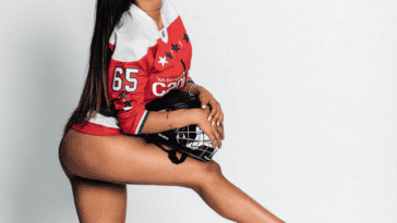 Mia Khalifa Hockey Jersey Sexy Photoshoot Set Leaked 6